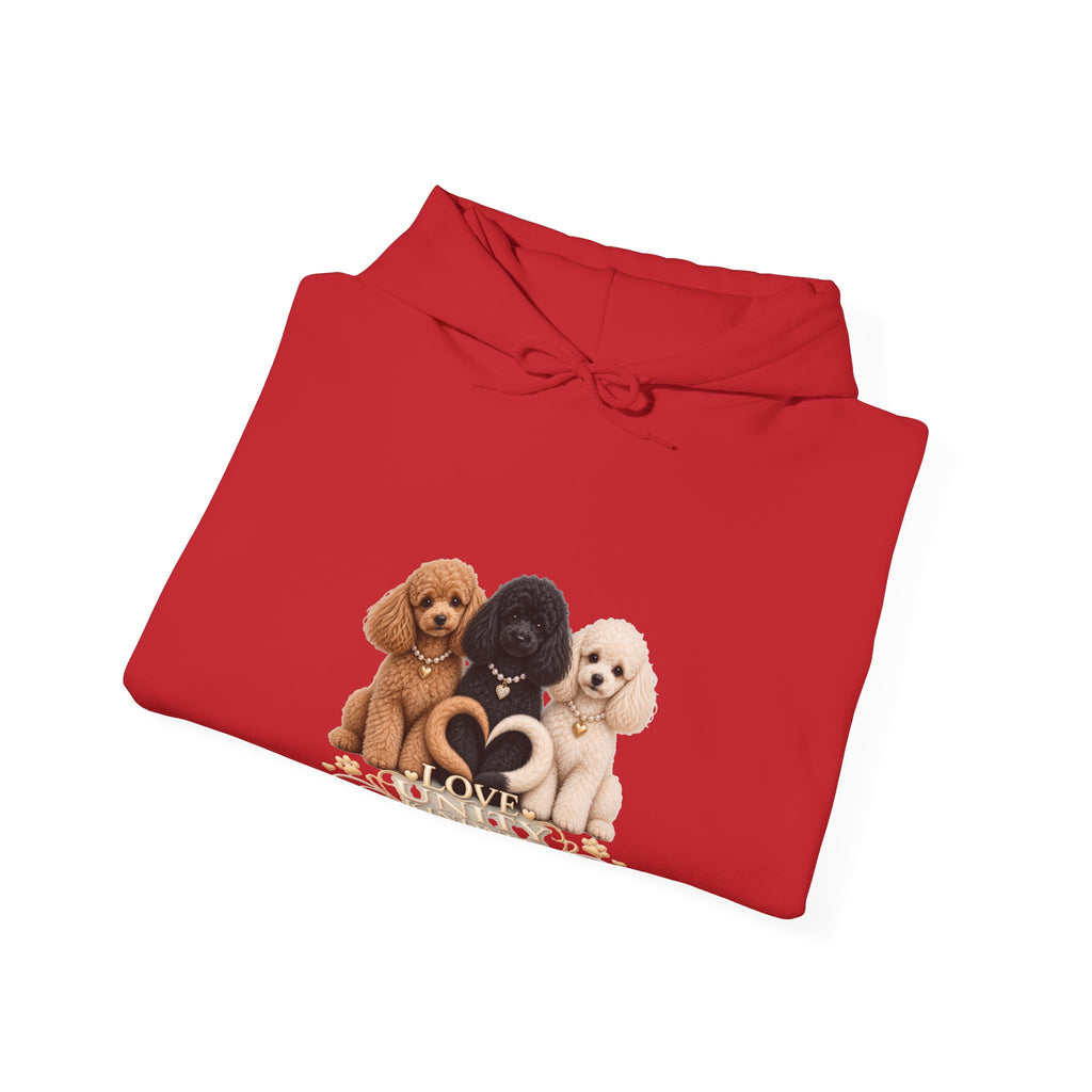 SOSO “Love, Unity & Kindness” Poodle Self-Expression Unisex Pullover Hoodie