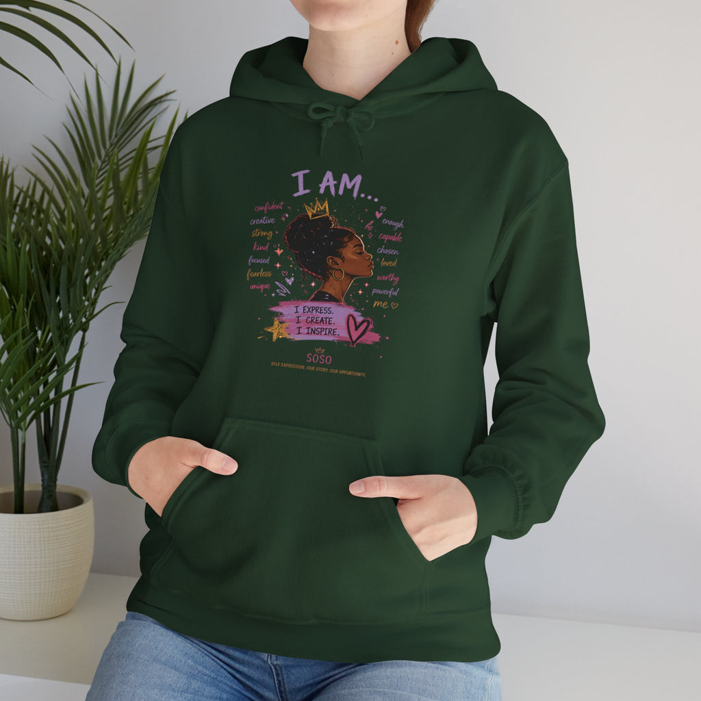 SOSO “I Am” Self-Expression Pullover Hoodie