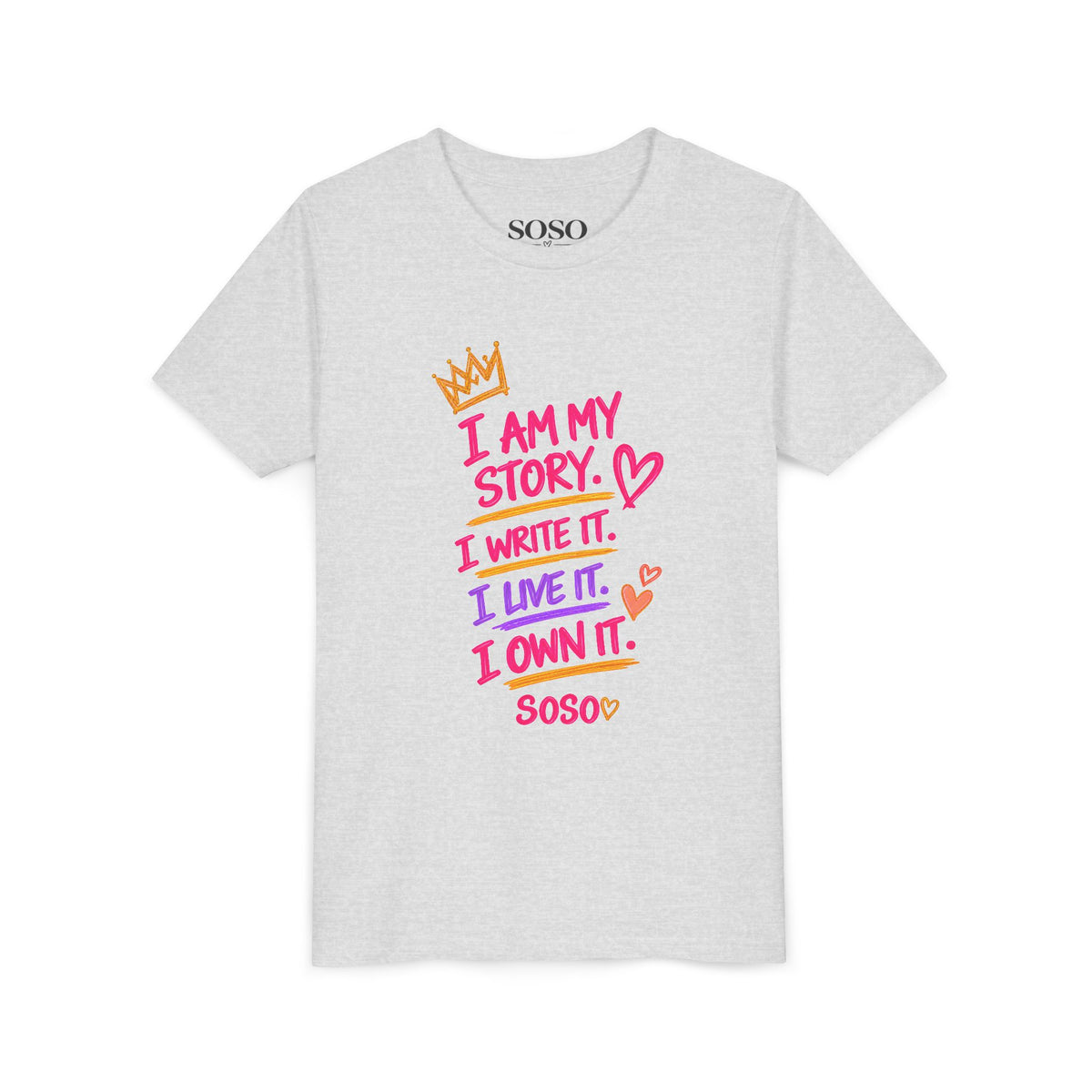 SOSO “My Story” Youth Self-Expression Tee