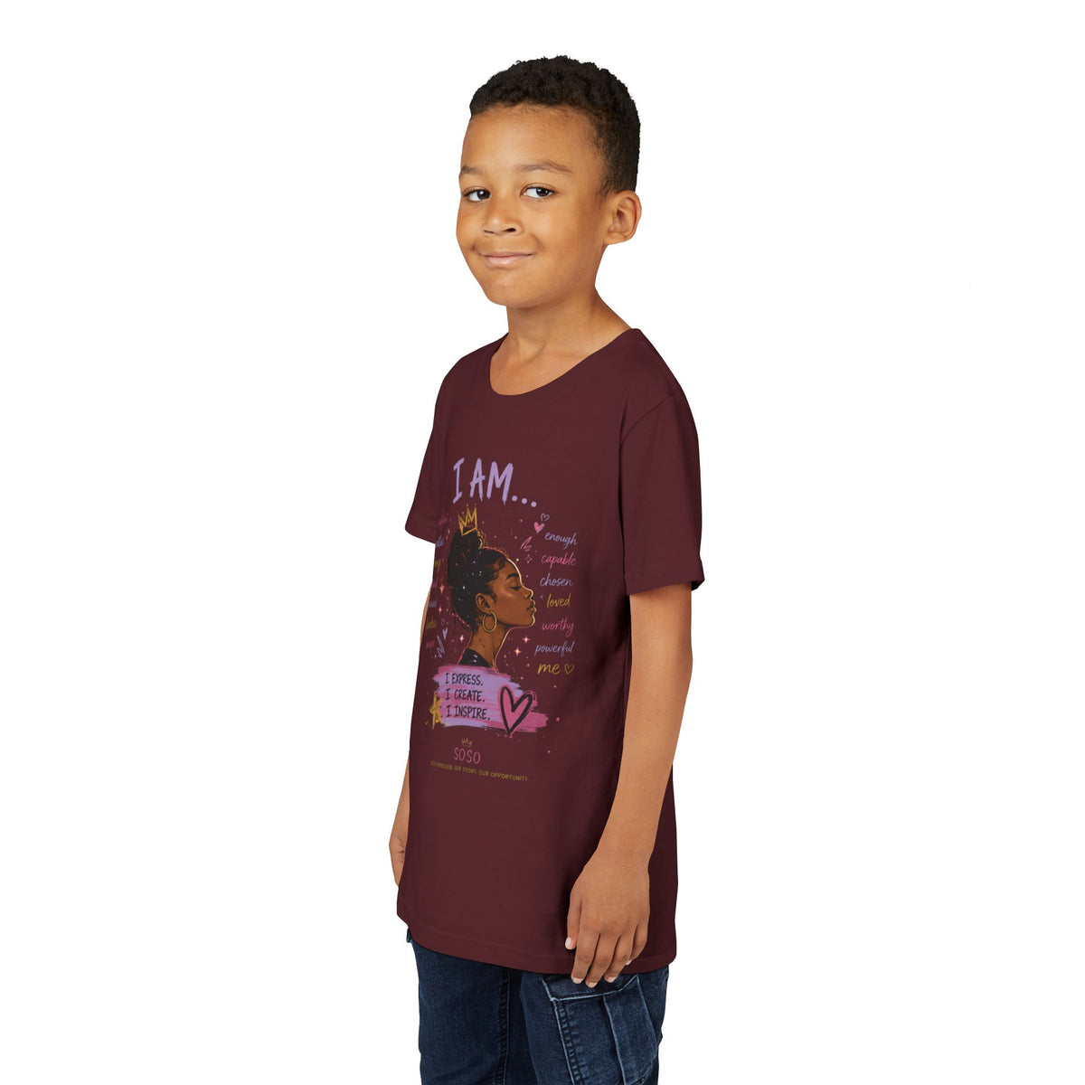 SOSO “I AM” Youth Self-Expression Tee