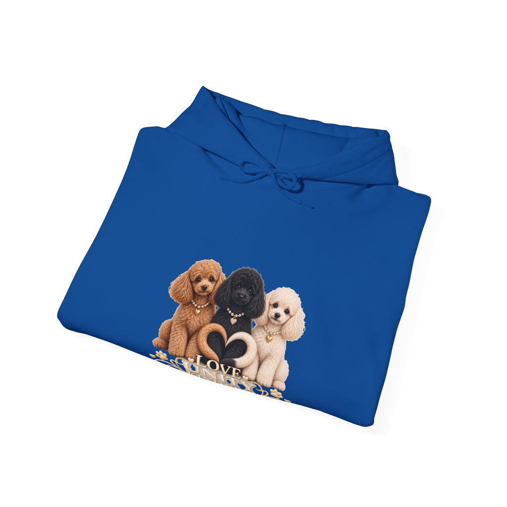 SOSO “Love, Unity & Kindness” Poodle Self-Expression Unisex Pullover Hoodie