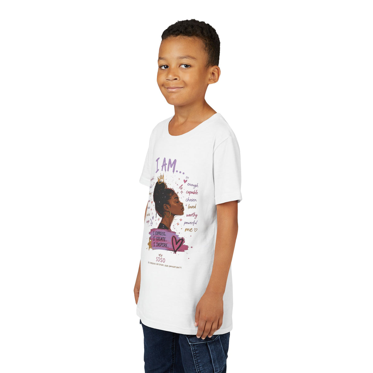 SOSO “I AM” Youth Self-Expression Tee