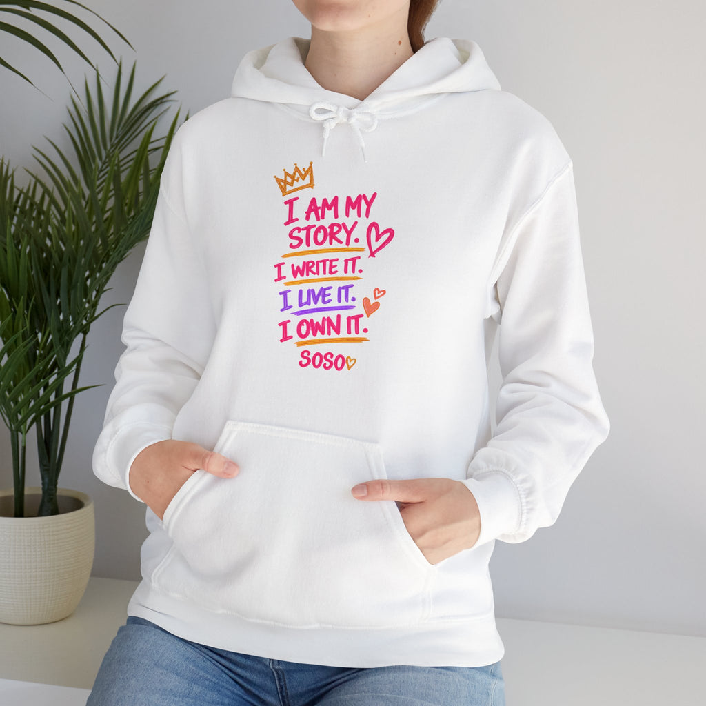 SOSO “My Story” Self-Expression Unisex Pullover Hoodie