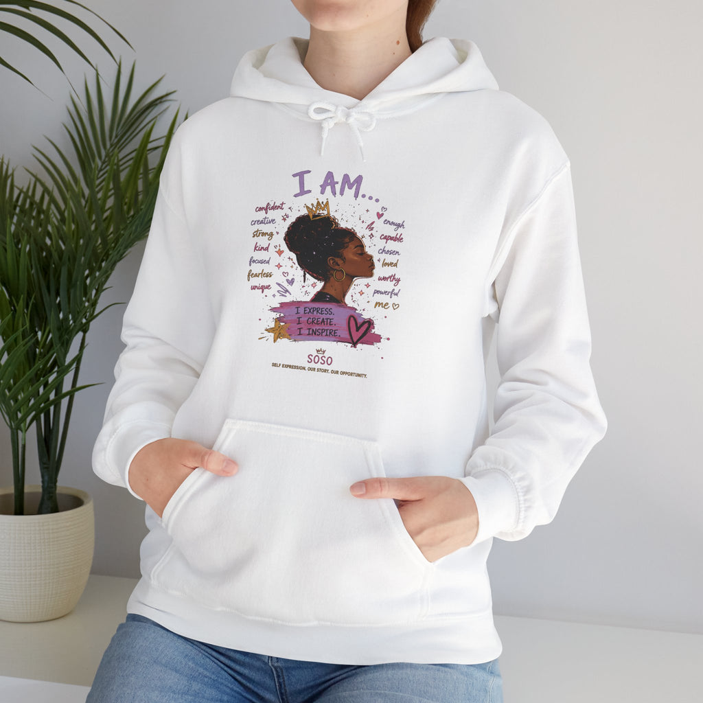 SOSO “I Am” Self-Expression Pullover Hoodie