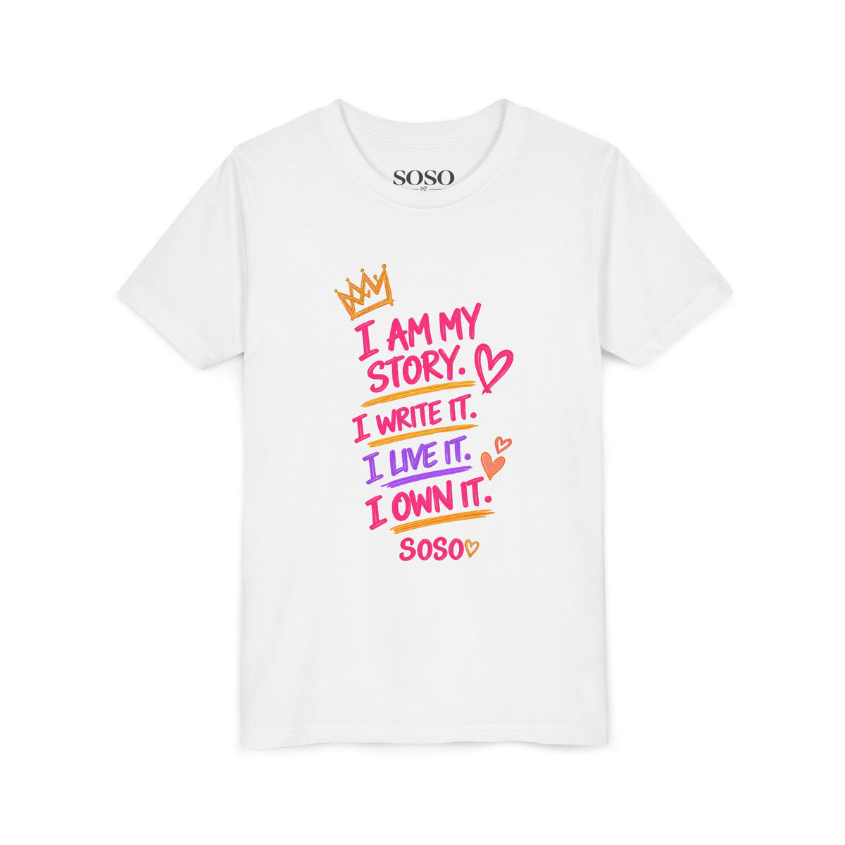 SOSO “My Story” Youth Self-Expression Tee