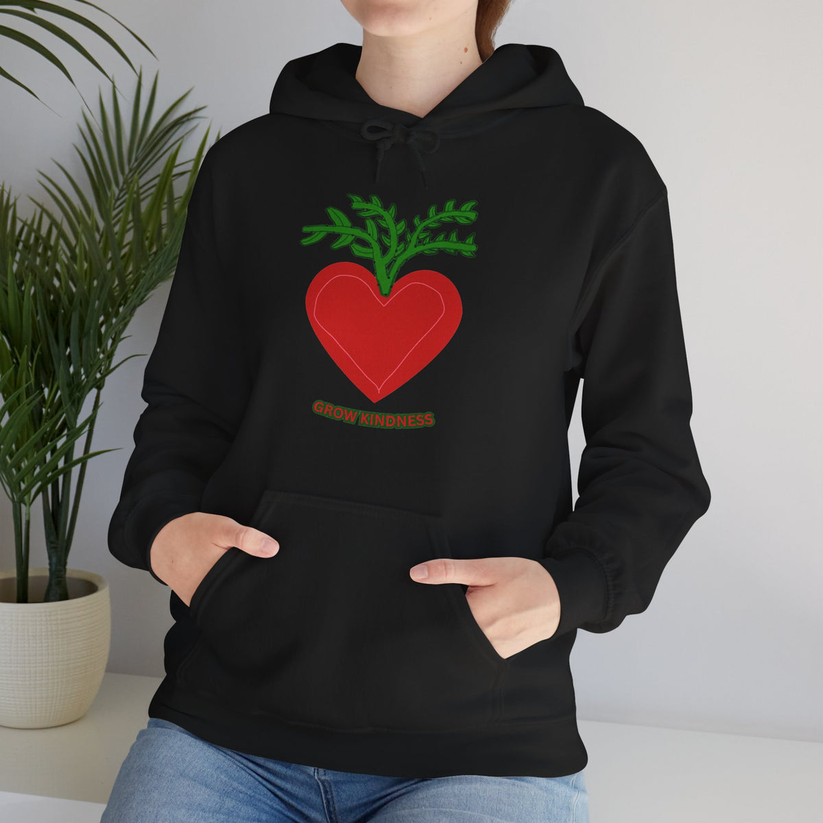 SOSO “Grow Kindness” Self-Expression Unisex Pullover Hoodie