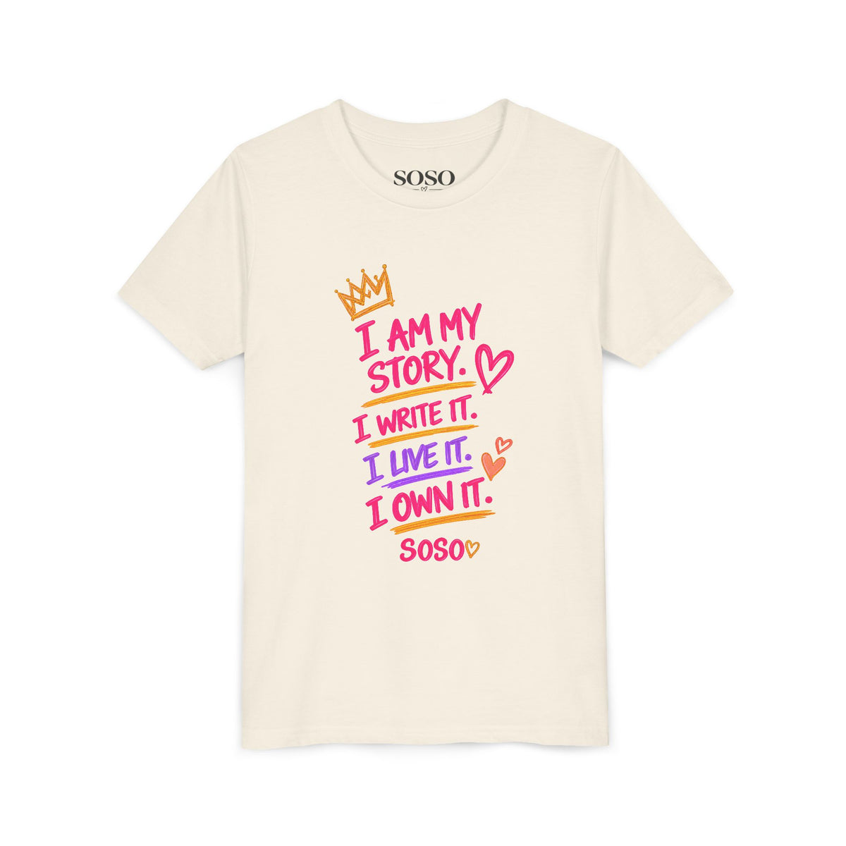SOSO “My Story” Youth Self-Expression Tee