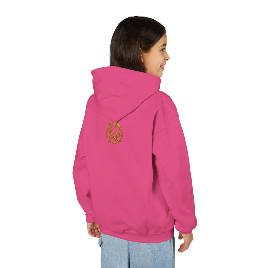 SOSO “Love, Unity & Kindness” Poodle Youth Self-Expression Pullover Hoodie