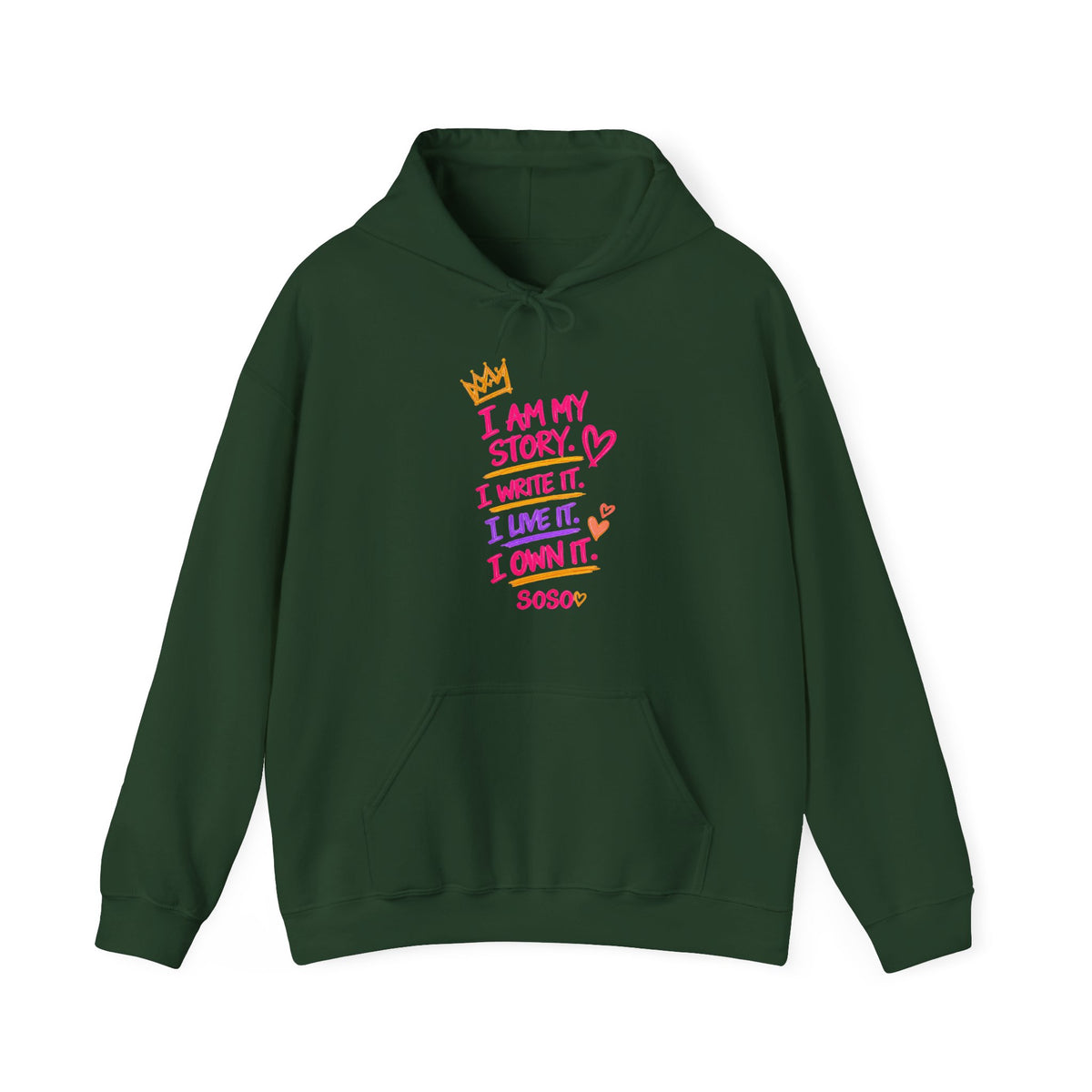 SOSO “My Story” Self-Expression Unisex Pullover Hoodie