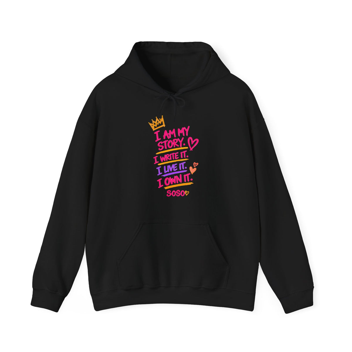 SOSO “My Story” Self-Expression Unisex Pullover Hoodie