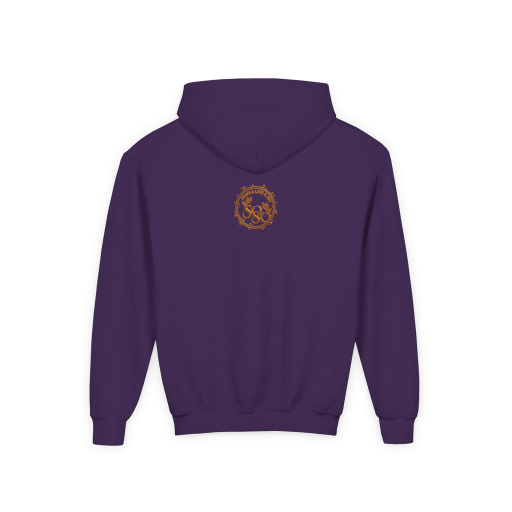 SOSO “Love, Unity & Kindness” Poodle Youth Self-Expression Pullover Hoodie