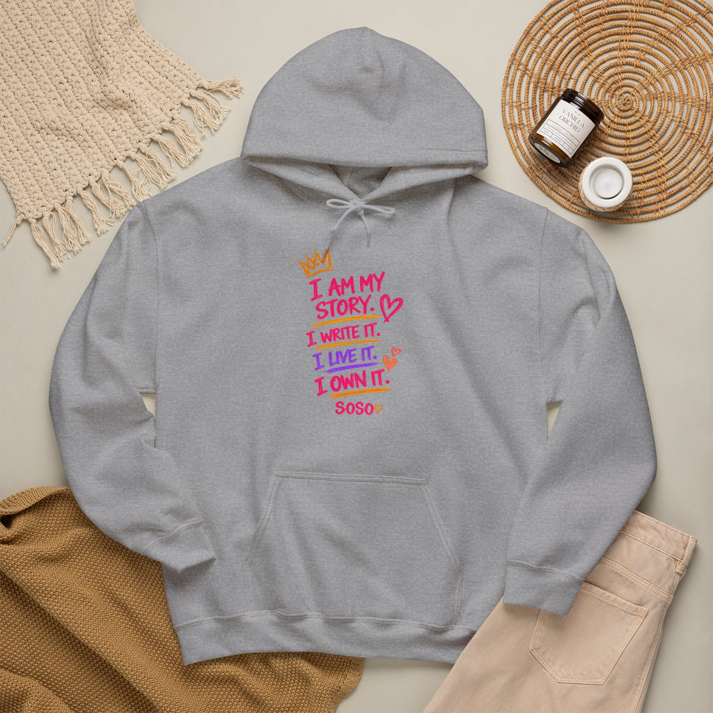 SOSO “My Story” Self-Expression Unisex Pullover Hoodie