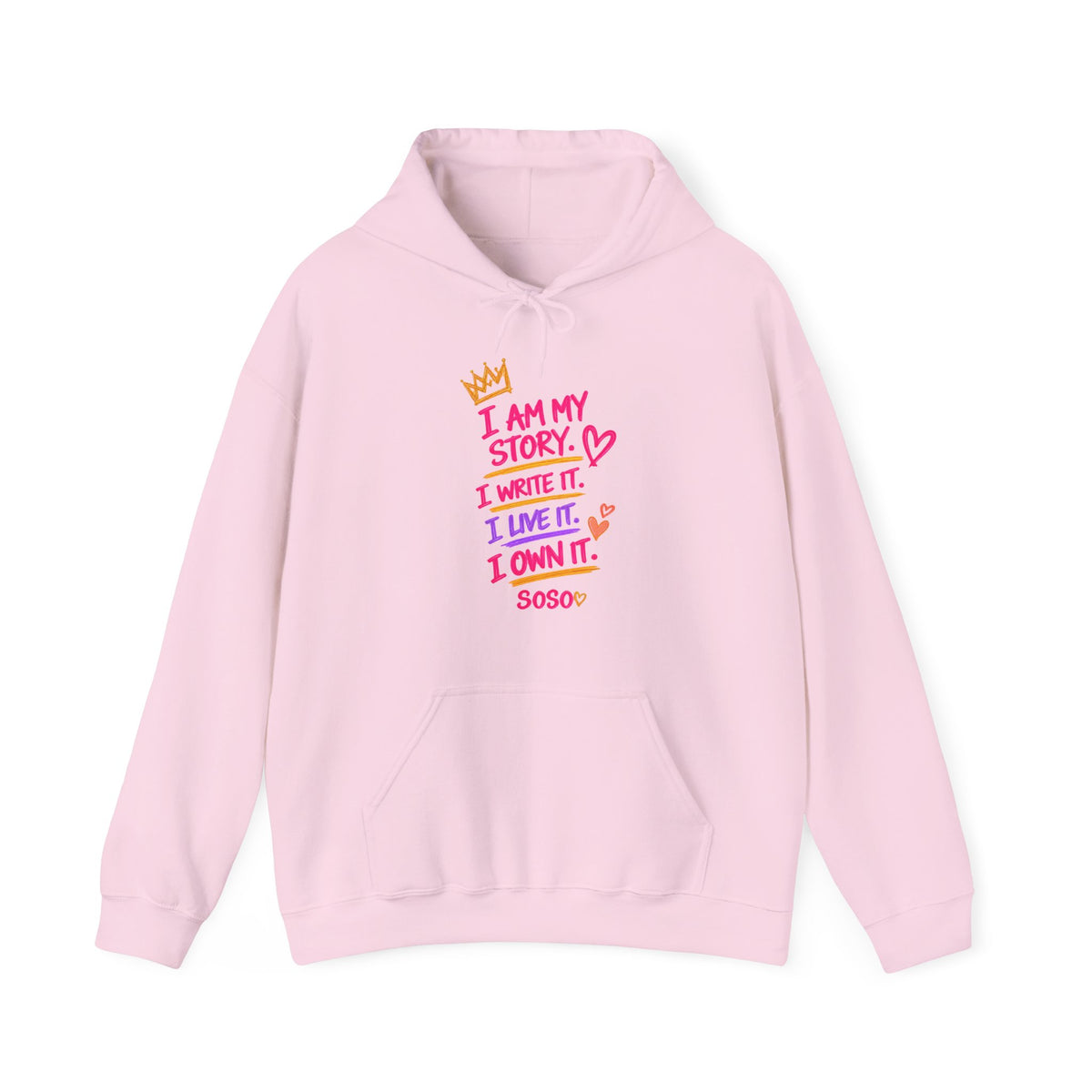SOSO “My Story” Self-Expression Unisex Pullover Hoodie