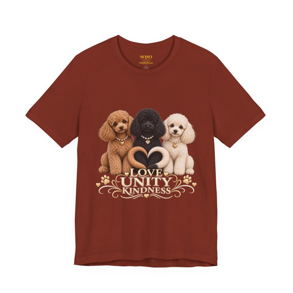 SOSO “Love, Unity & Kindness” Poodle Self-Expression Tee