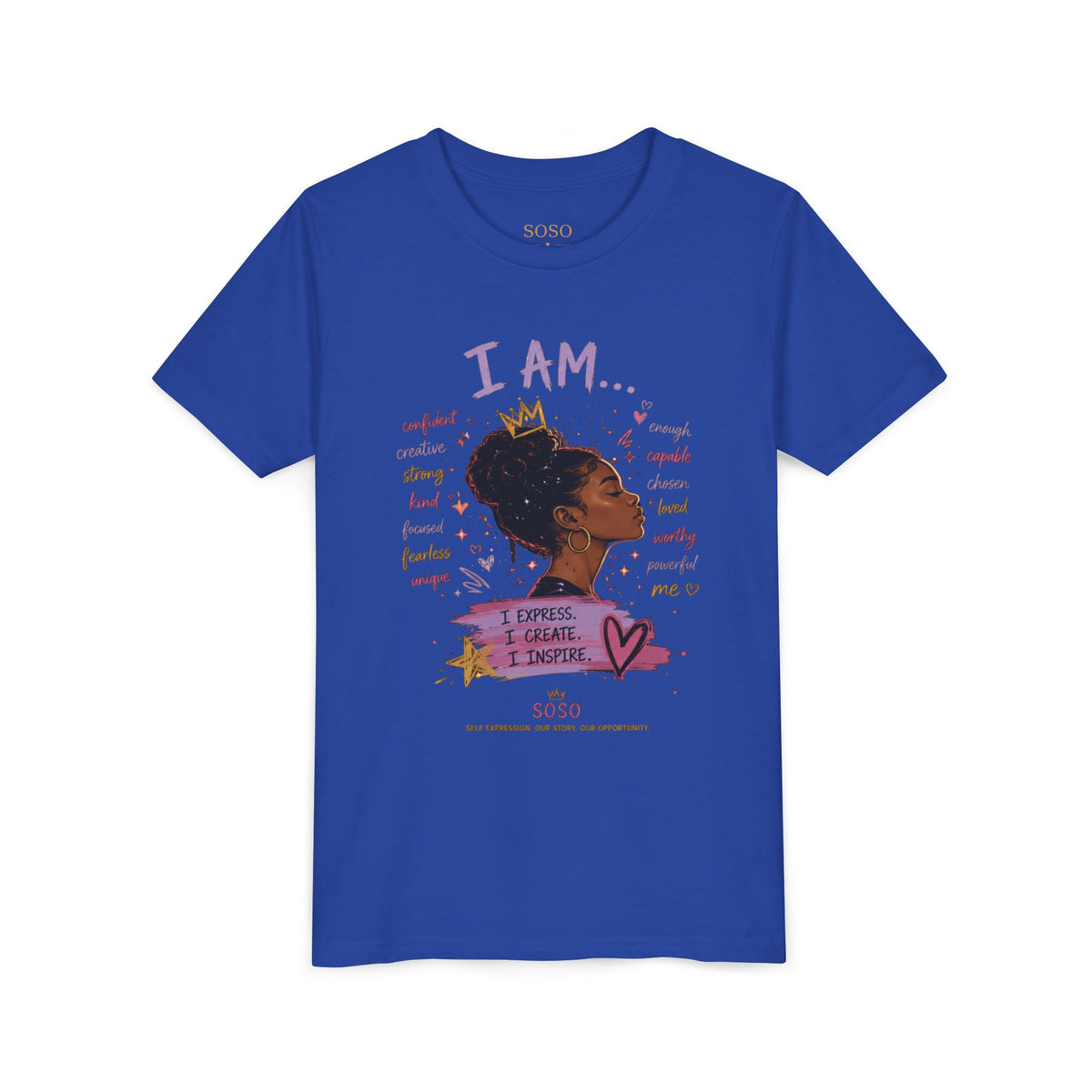SOSO “I AM” Youth Self-Expression Tee