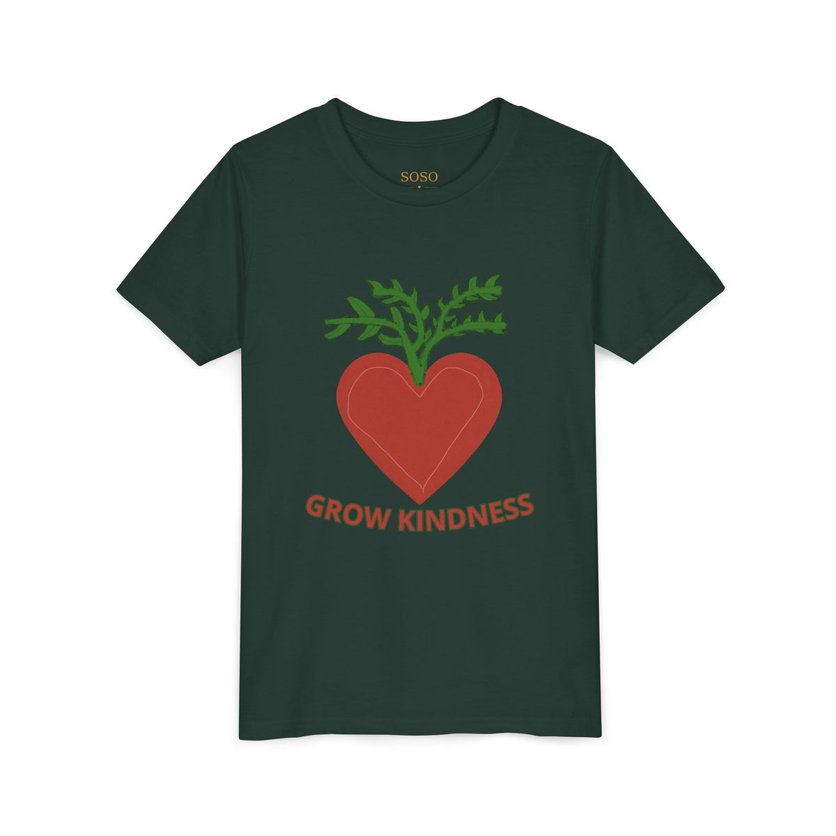 SOSO "Grow Kindness" Youth Self-Expression Tee