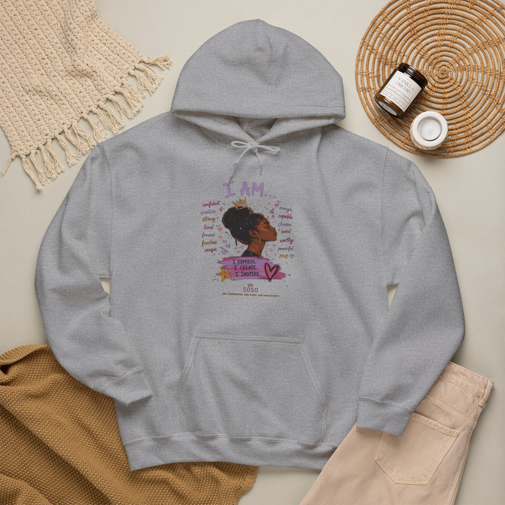SOSO “I Am” Self-Expression Pullover Hoodie