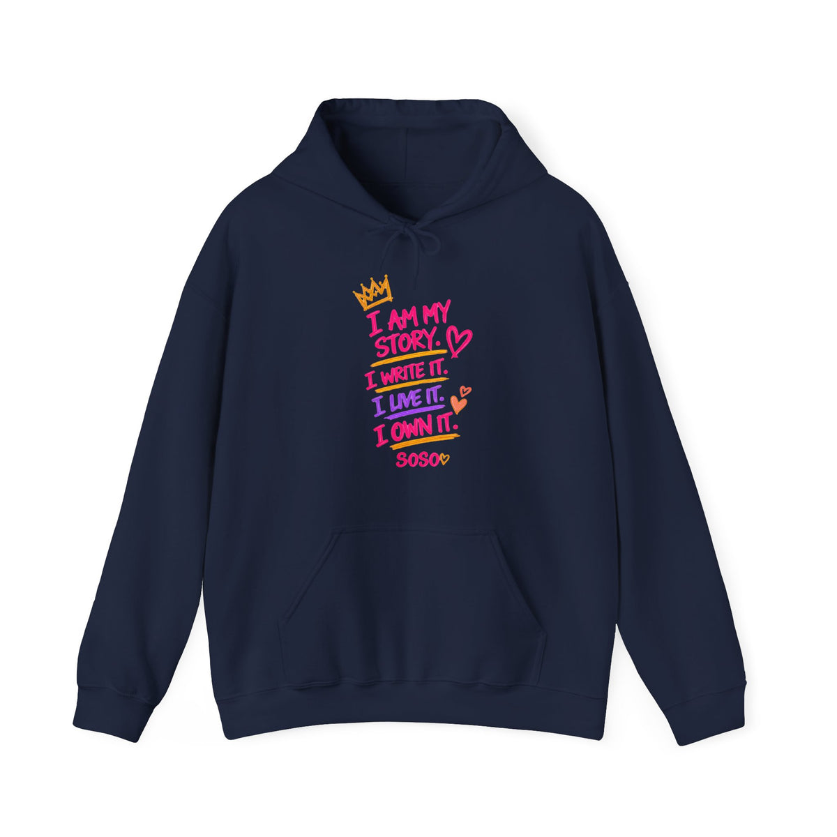 SOSO “My Story” Self-Expression Unisex Pullover Hoodie