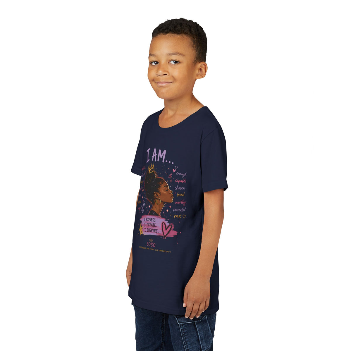 SOSO “I AM” Youth Self-Expression Tee