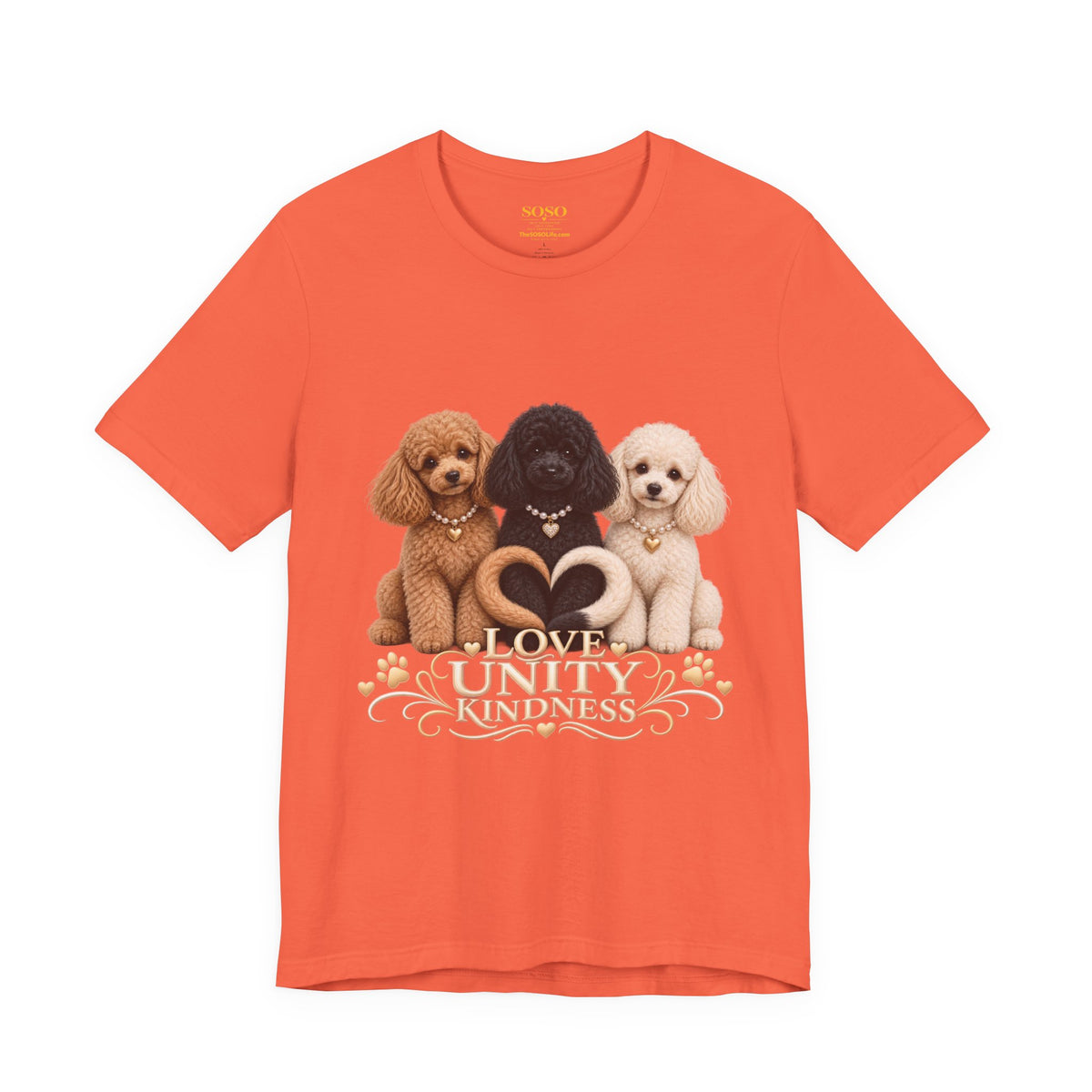 SOSO “Love, Unity & Kindness” Poodle Self-Expression Tee