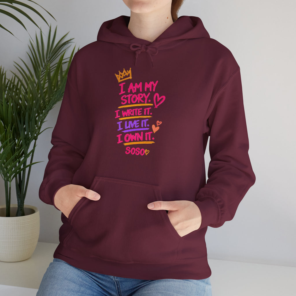 SOSO “My Story” Self-Expression Unisex Pullover Hoodie