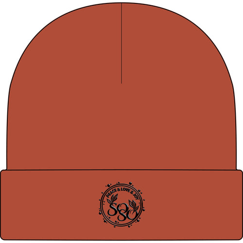 SOSO Signature Embroidered Cuff Beanie — Black Collection