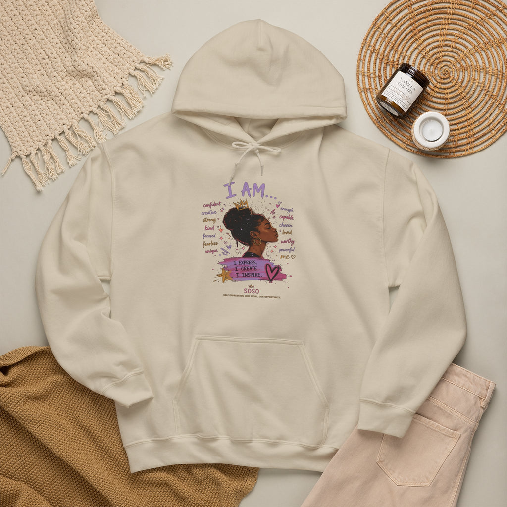 SOSO “I Am” Self-Expression Pullover Hoodie