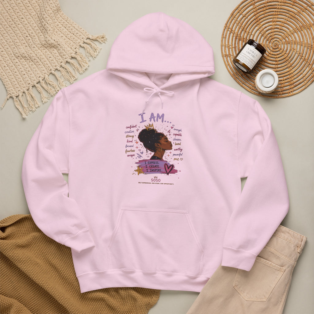 SOSO “I Am” Self-Expression Pullover Hoodie