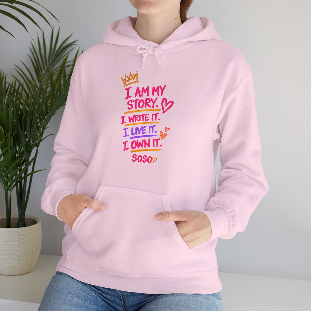 SOSO “My Story” Self-Expression Unisex Pullover Hoodie