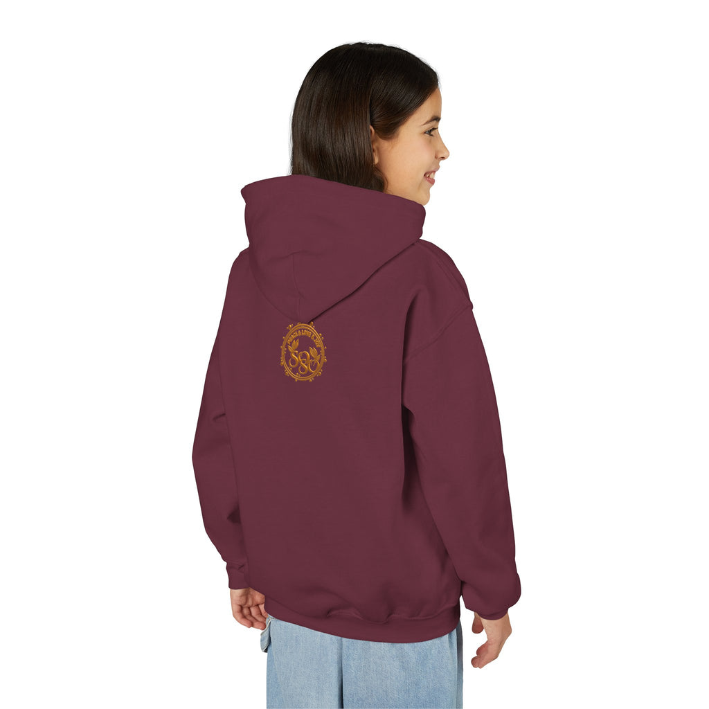 SOSO “Love, Unity & Kindness” Poodle Youth Self-Expression Pullover Hoodie