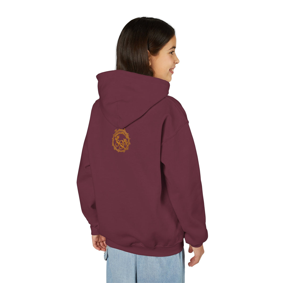 SOSO “Love, Unity & Kindness” Poodle Youth Self-Expression Pullover Hoodie