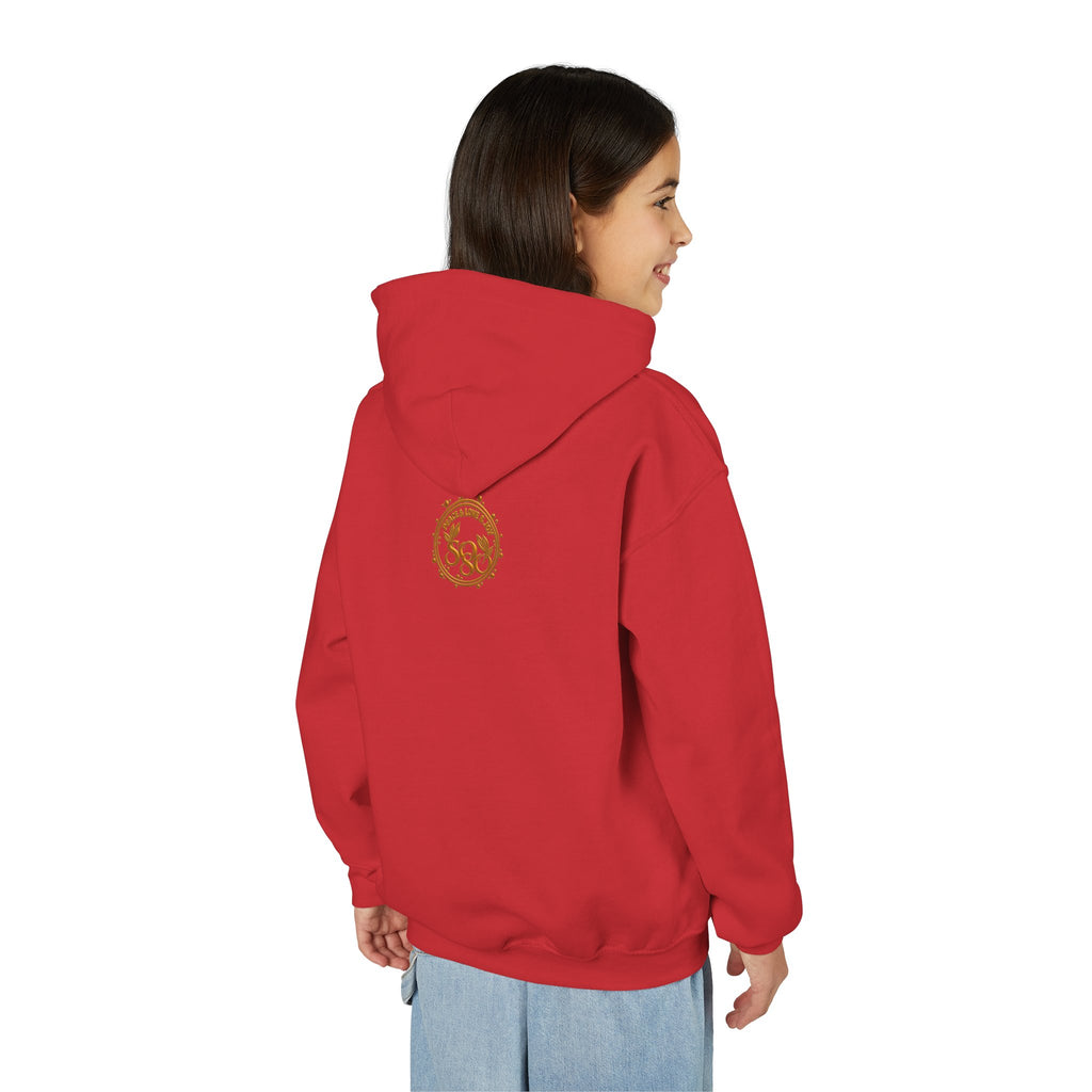 SOSO “Love, Unity & Kindness” Poodle Youth Self-Expression Pullover Hoodie