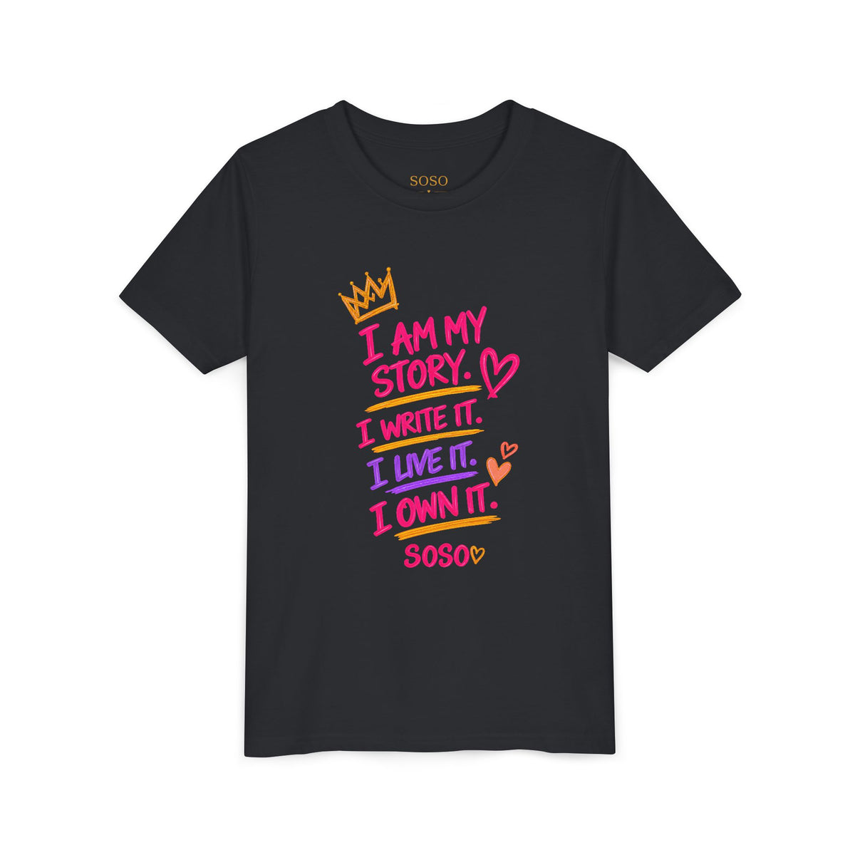 SOSO “My Story” Youth Self-Expression Tee