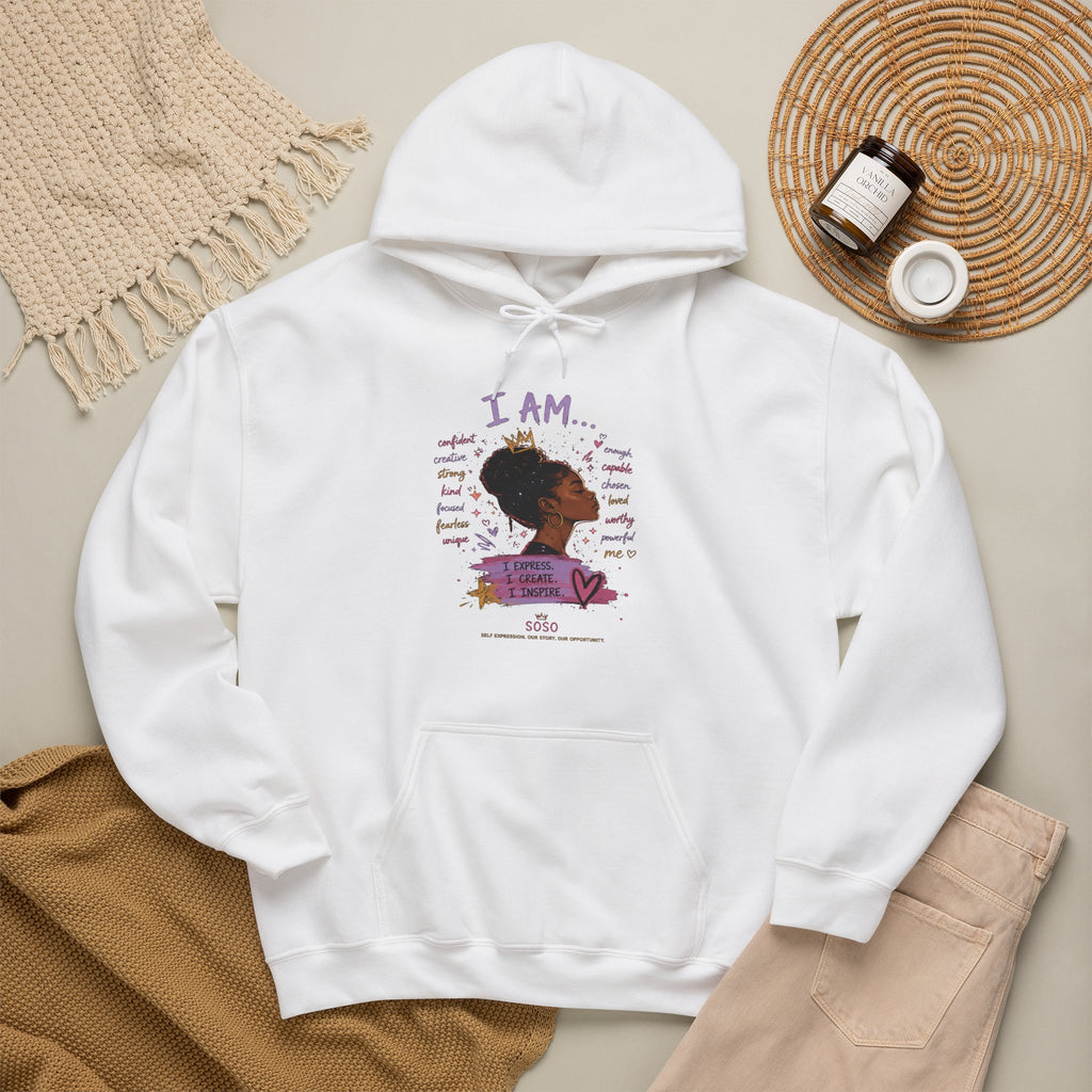 SOSO “I Am” Self-Expression Pullover Hoodie