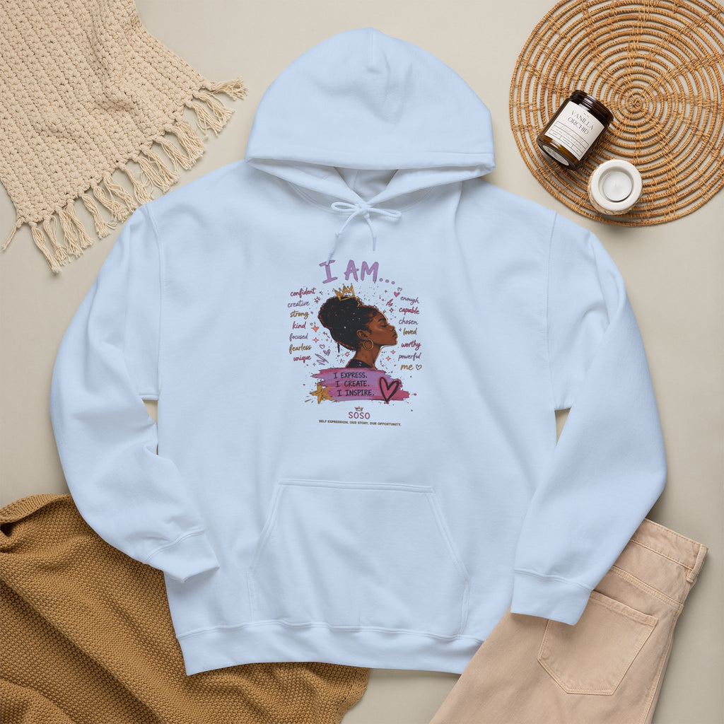 SOSO “I Am” Self-Expression Pullover Hoodie