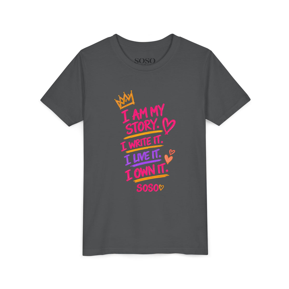 SOSO “My Story” Youth Self-Expression Tee