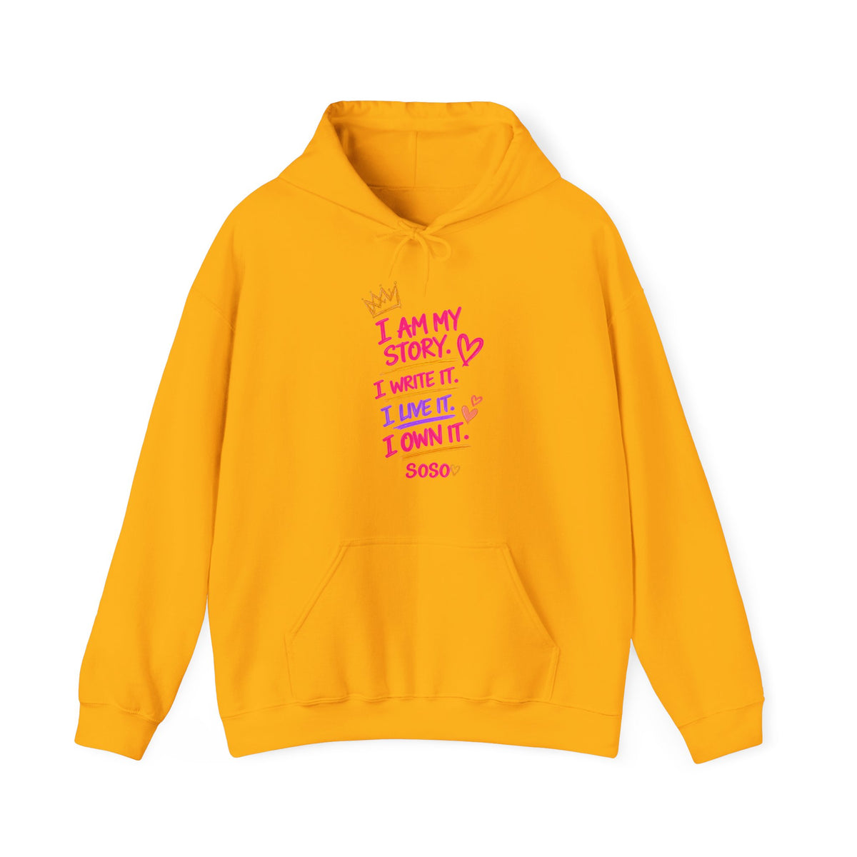 SOSO “My Story” Self-Expression Unisex Pullover Hoodie