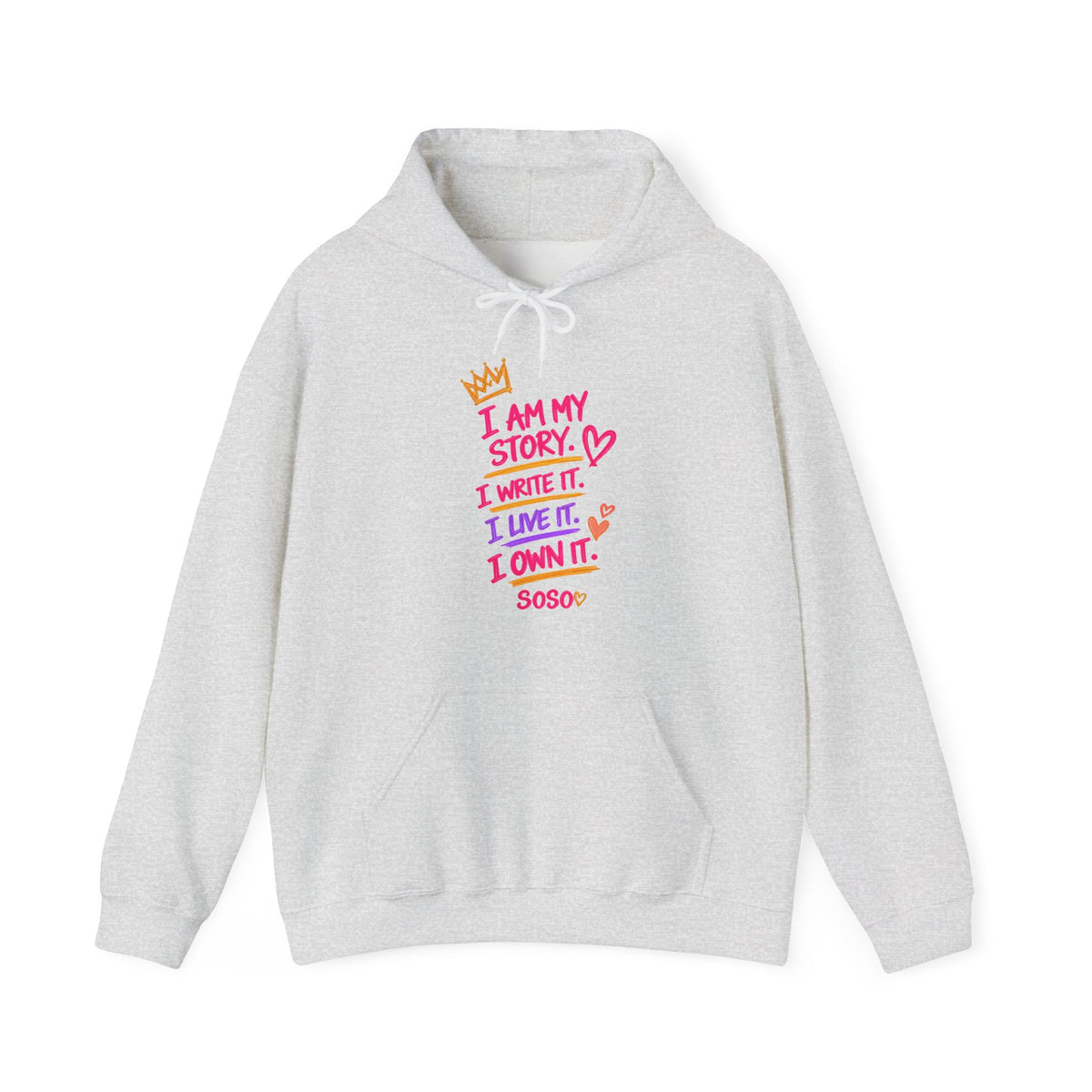 SOSO “My Story” Self-Expression Unisex Pullover Hoodie