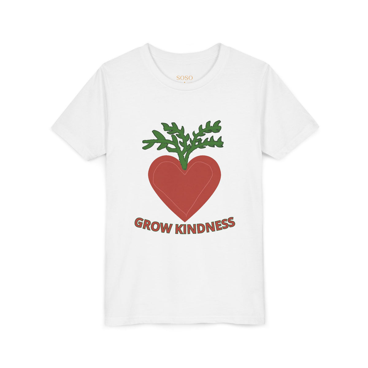 SOSO "Grow Kindness" Youth Self-Expression Tee