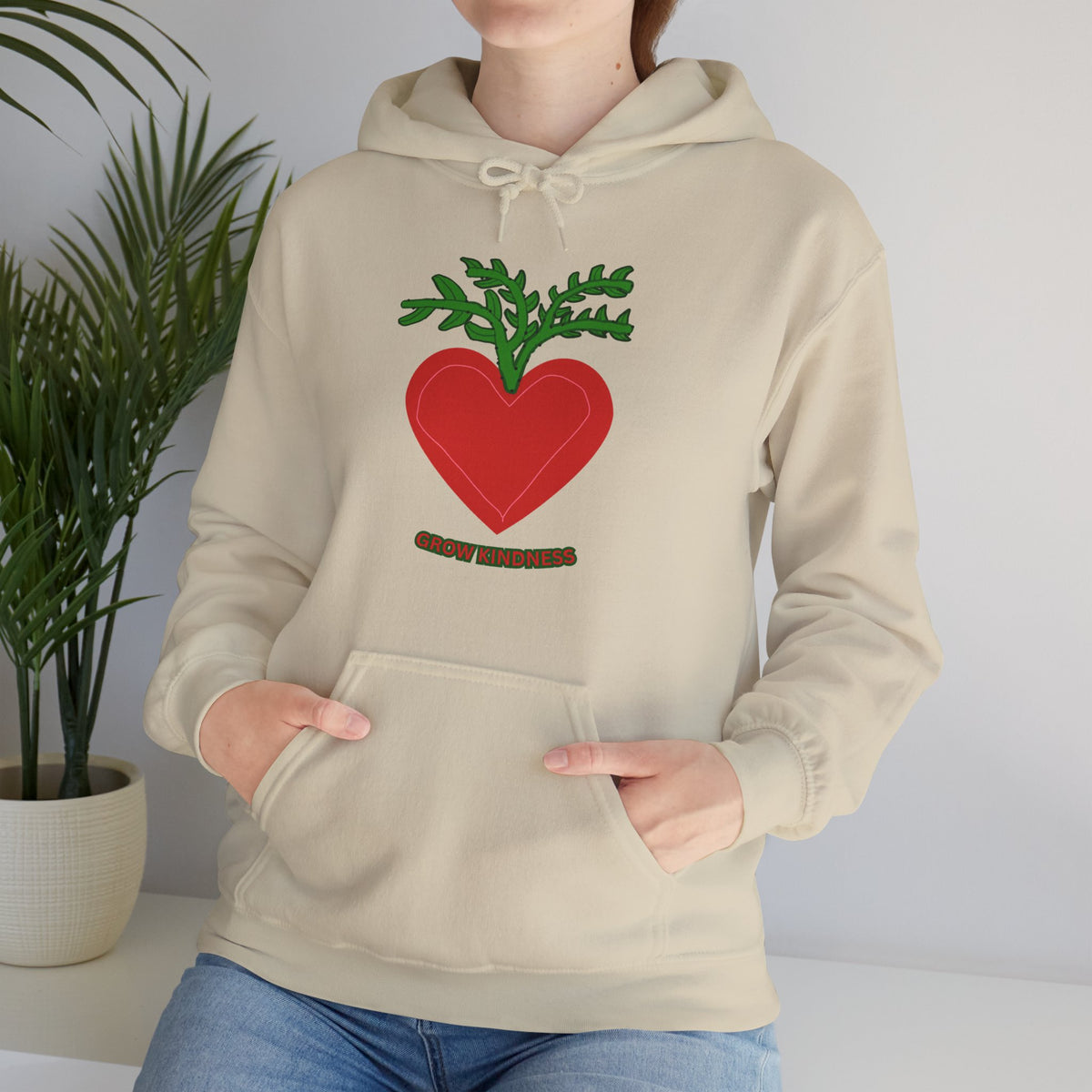 SOSO “Grow Kindness” Self-Expression Unisex Pullover Hoodie