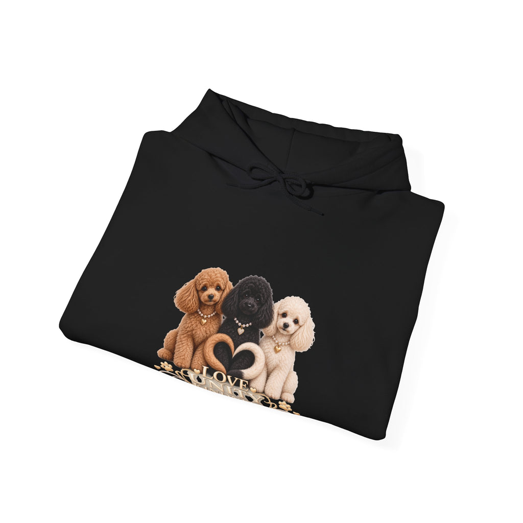 SOSO “Love, Unity & Kindness” Poodle Self-Expression Unisex Pullover Hoodie