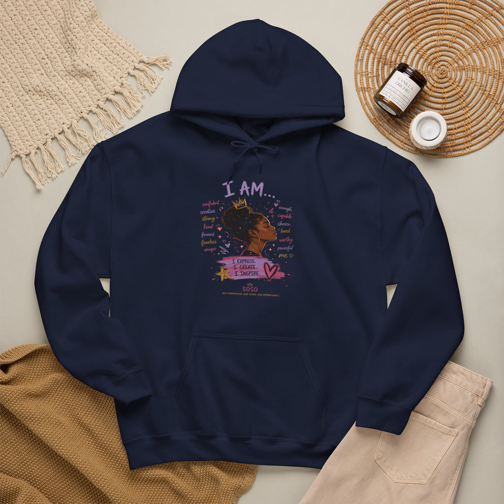 SOSO “I Am” Self-Expression Pullover Hoodie