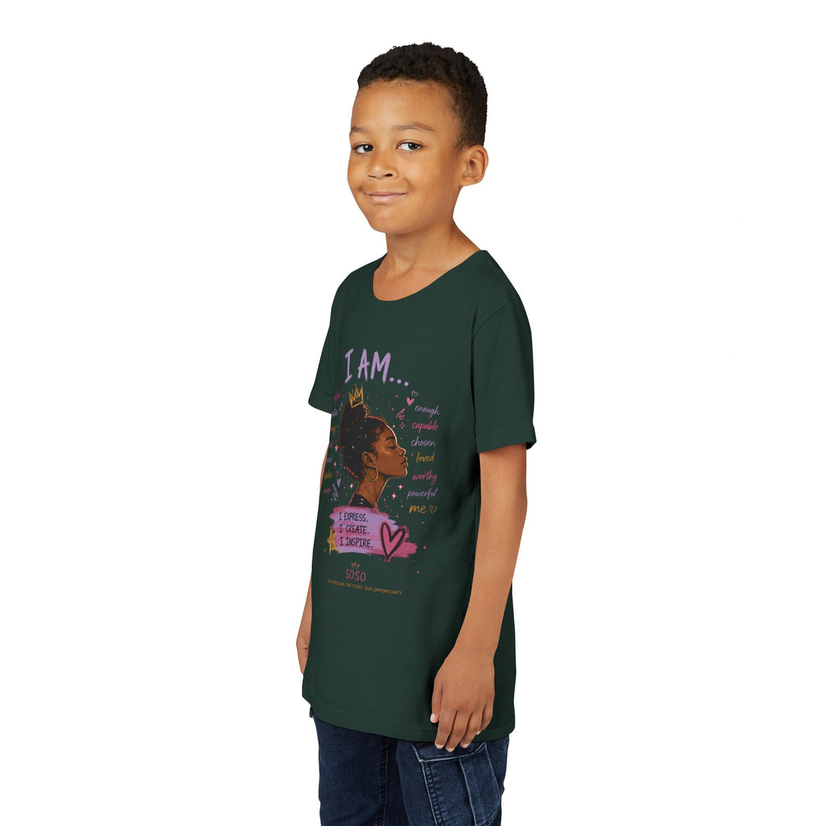 SOSO “I AM” Youth Self-Expression Tee