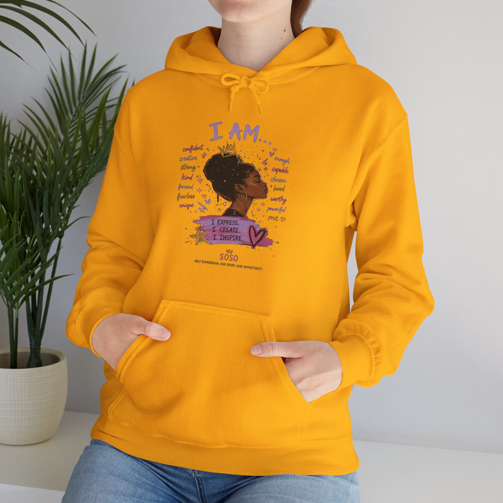 SOSO “I Am” Self-Expression Pullover Hoodie