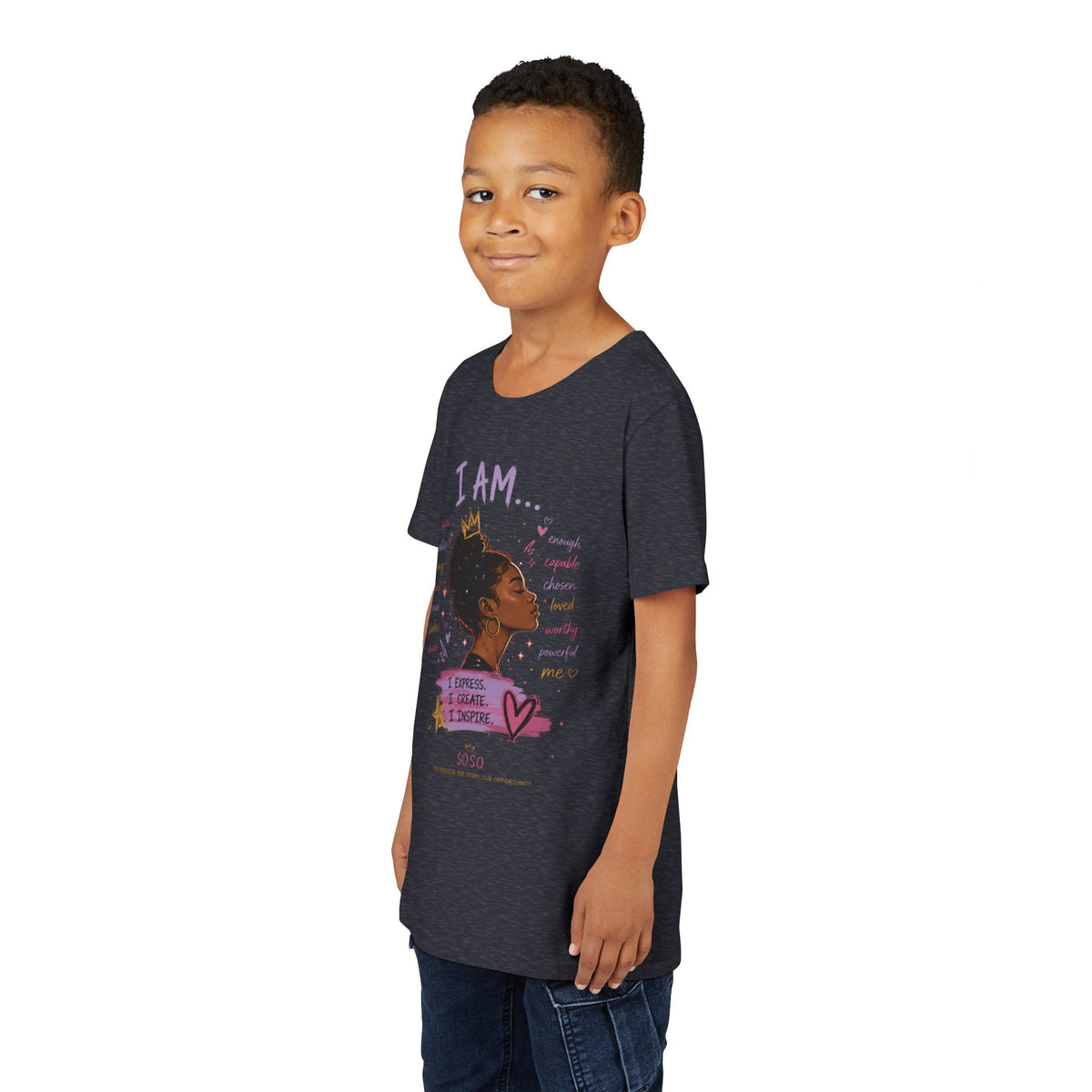 SOSO “I AM” Youth Self-Expression Tee